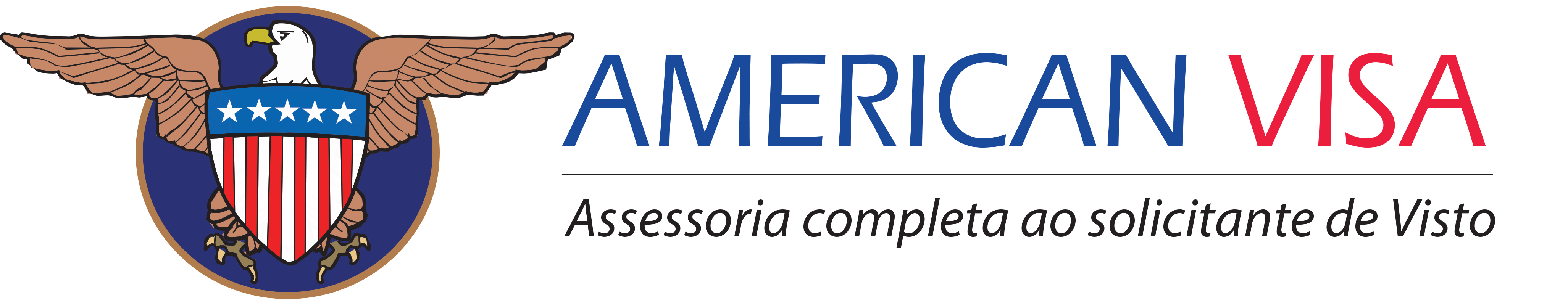 Logotipo American Visa - Assessoria Especializada em Vistos para EUA